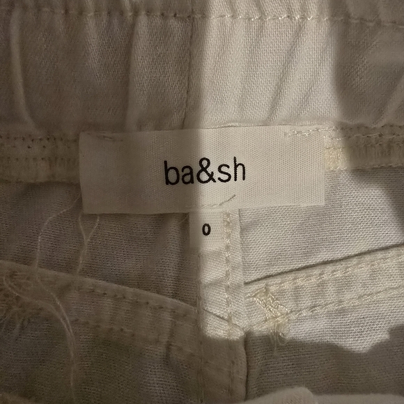 BA&SH, New, OMNY High Waisted Off White Zip Front Carrot Trouser Pants Size 0 - Picture 10 of 13